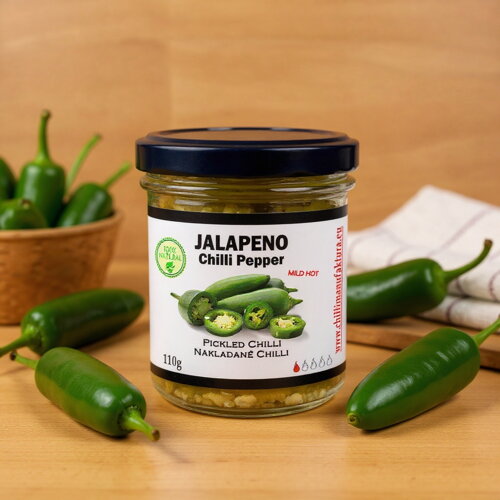 Nakládané zelené Jalapeno, krájené 100g