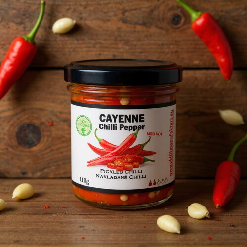 Nakládané Cayenne, krájené 100g