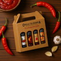 Chilli omáčky Dárkové Balení Hnědé 4x 100 ml