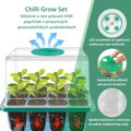 GROW BOX (2x12) s 2x LED osvětlením, 2x 12-místný box + 30 semínek chilli