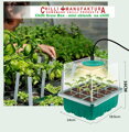 GROW BOX (2x12) s 2x LED osvětlením, 2x 12-místný box + 30 semínek chilli