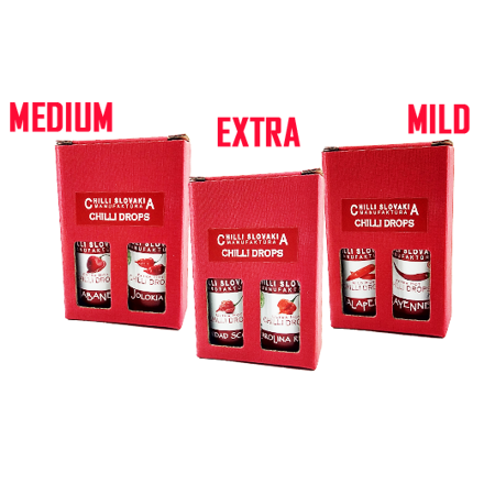 Chilli Drops mini dárkové balení 2 x 20ml