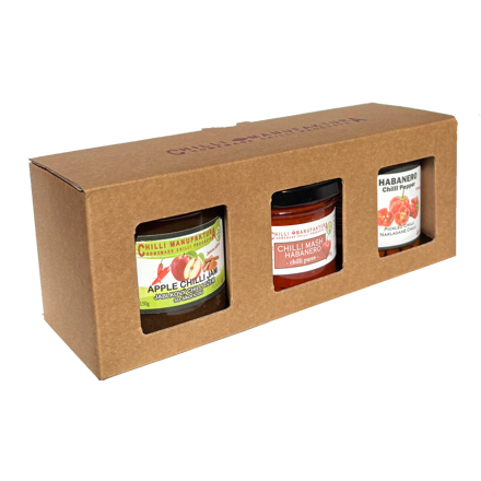 Dárkový box 3-dílný Jam, Mash, Nakládané chilli