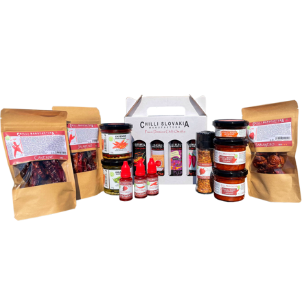 MEDIUM HOT výhodný chilli set 16-dílný