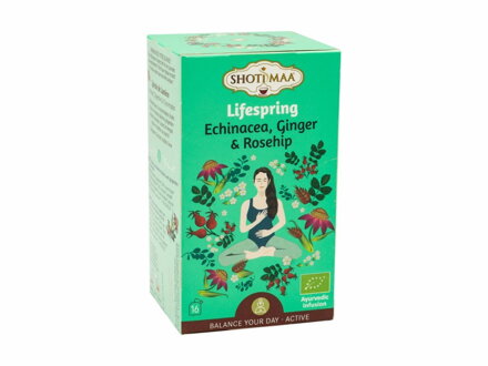 Echinacea, zázvor a šípky Odpoledne čaj LIFESPRING 16x2g