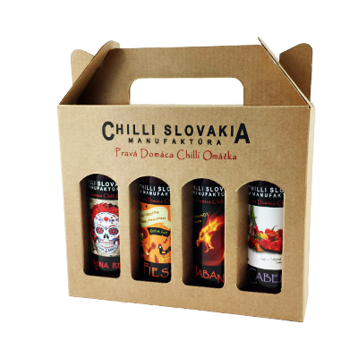 Chilli omáčky Dárkové Balení Hnědé 4x 100 ml