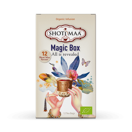 Magic Box – Vše je odhaleno kolekce čajů na 7 čaker a 5 prvků 12x2g Nálevové kapsy